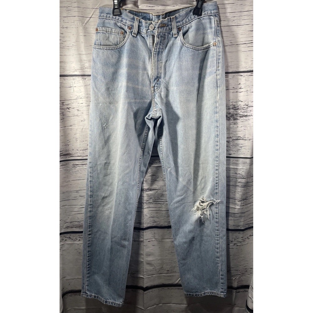 Levis 550 Light Stone Wash Relaxed Fit Made In Canada Jeans 34x34